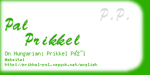 pal prikkel business card